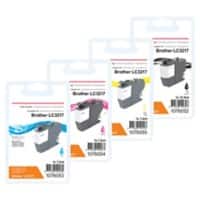Viking LC-3217 compatibele Brother inktcartridge cyaan, geel, magenta, zwart multipak 4 stuks