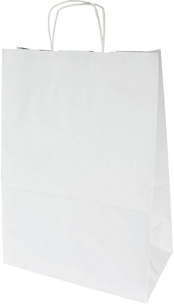 Papieren draagtas Gedraaid handvat Wit 305 x 170 X 340 (B x D x H) mm 100 Stuks