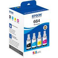 Epson 664 Origineel Inkt navulling C13T664640 Zwart, cyaan, magenta, geel Multipak  4 Stuks