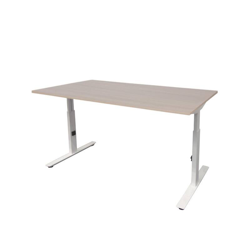 Bureau Schaffenburg Linesto Plus Hauteur ajustable Rectangulaire Chêne T-Pied 1200 (l) x 800 (p) x 655 (H) mm Mélamine
