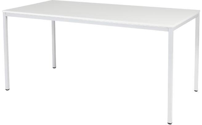 Bureau Schaffenburg Domino Basic Blanc 4 pieds métalliques 1200 (l) x 800 (p) x 740 (H) mm Mélamine