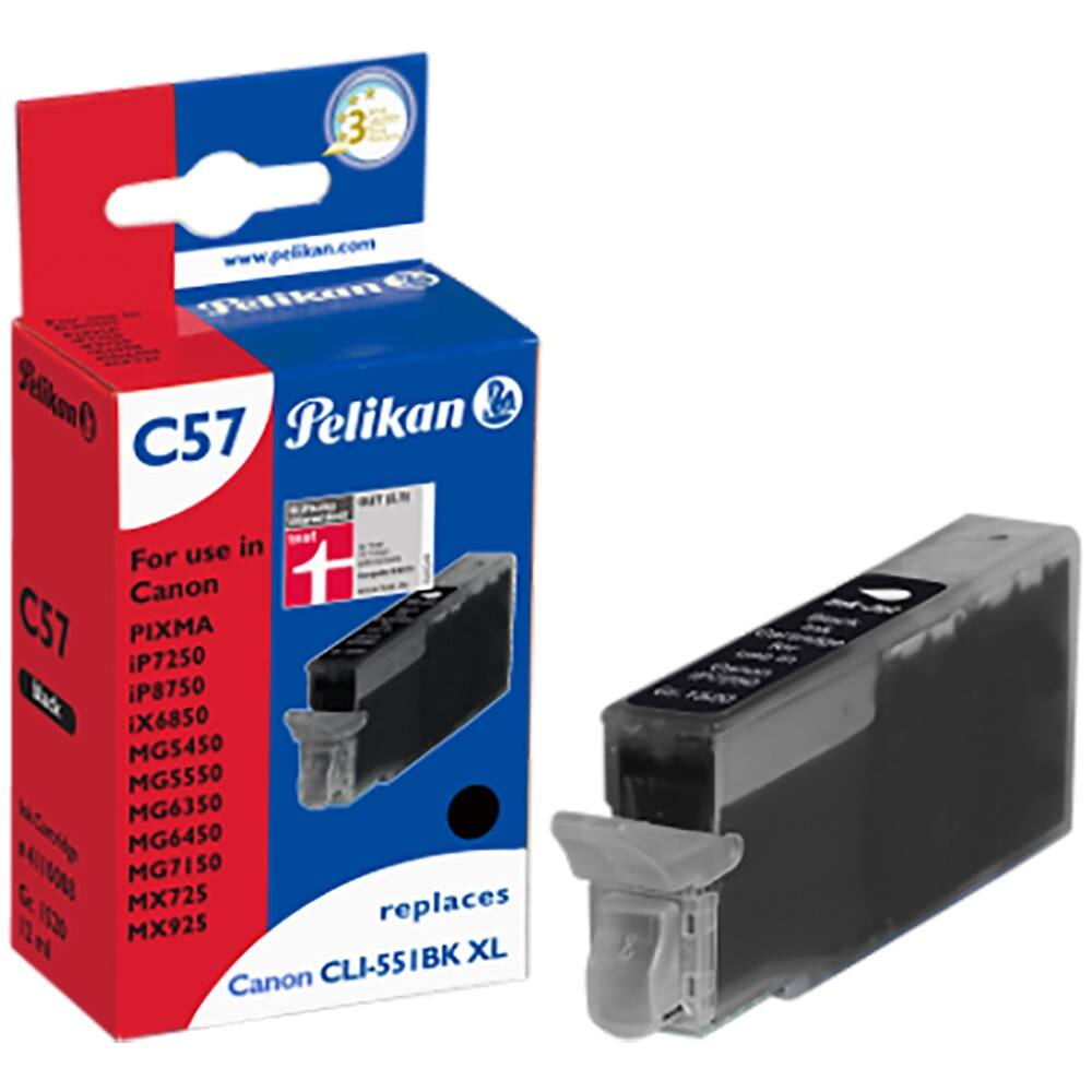 Cartouche jet d’encre Pelikan compatible Canon CL-551BK XL Noir