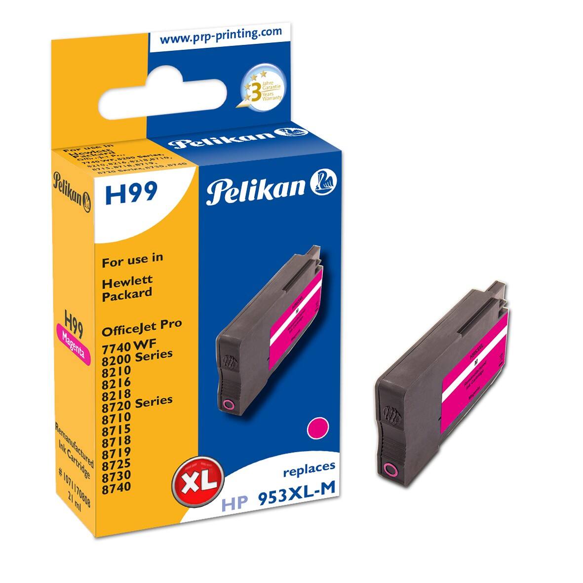 Cartouche jet d’encre Pelikan compatible HP 953XL F6U17AE Magenta