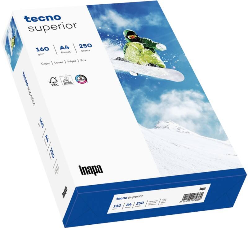 tecno Superior A4 Kopieerpapier Wit 160 g/m² 250 Vellen