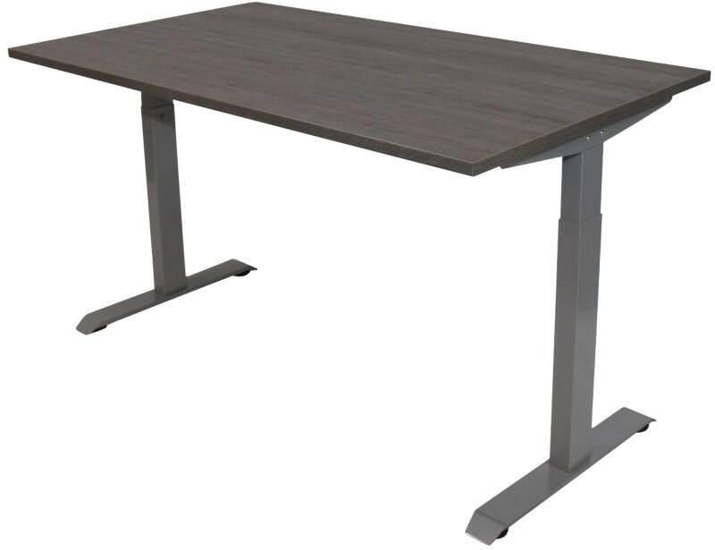 Bureau euroseats Rectangulaire Chêne T-Pied 1600 (L) x 800 (P) x 865 (H) mm