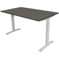 Euroseats Bureau Logan eiken met Wit frame 620-840 x 1200 x 800 mm