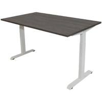 euroseats Bureau Rechthoekig Logan Eiken T-Voet 1.600 (B) x 800 (D) x 865 (H) mm Metaal