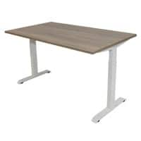 Euroseats Bureau Robson eiken met Wit frame 620-840 x 1200 x 800 mm