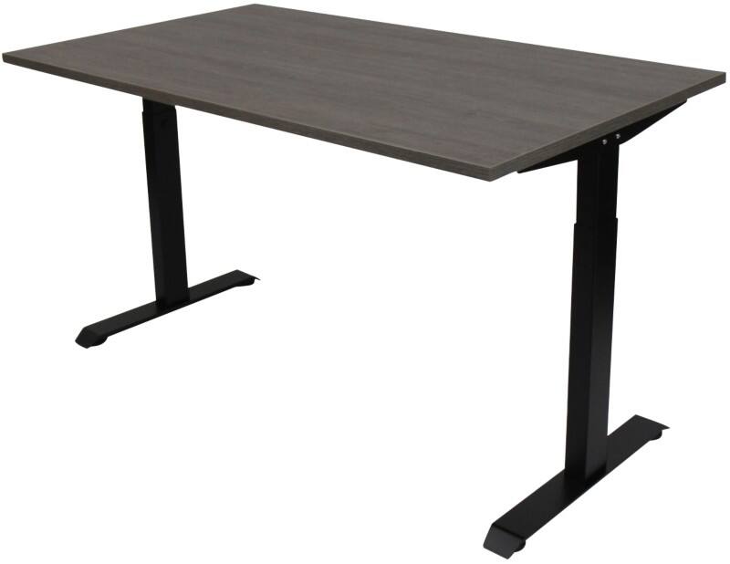 Bureau euroseats Rectangulaire Chêne T-Pied 1600 (L) x 800 (P) x 865 (H) mm