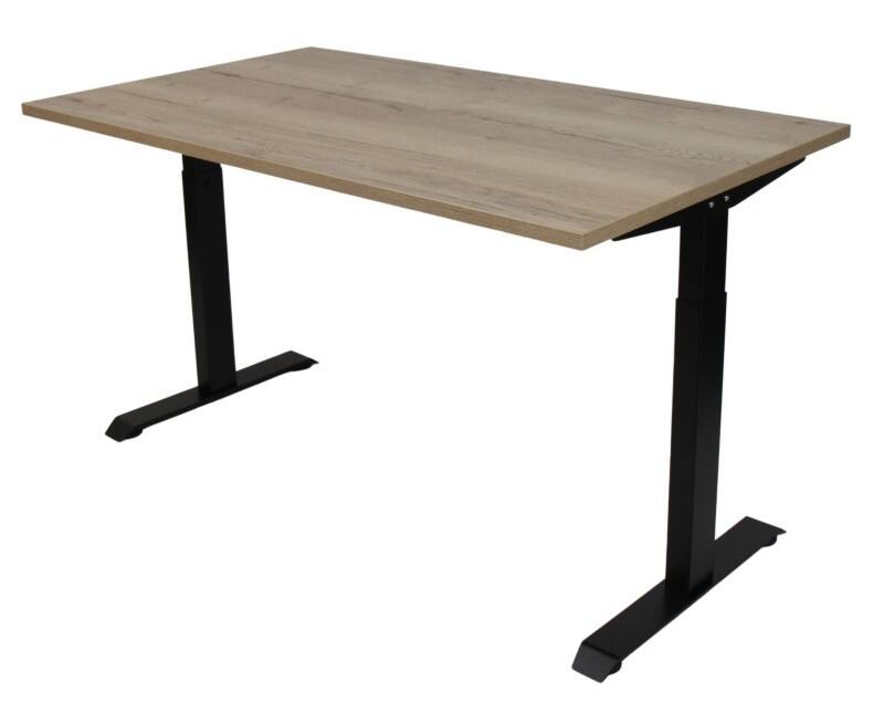 Bureau euroseats Rectangulaire Chêne T-Pied 1400 (L) x 800 (P) x 865 (H) mm