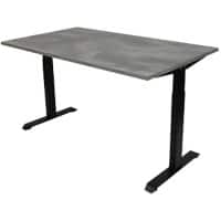 Bureau Euroseats Oxyd cadre noir 62-84 x 120 x 80 cm