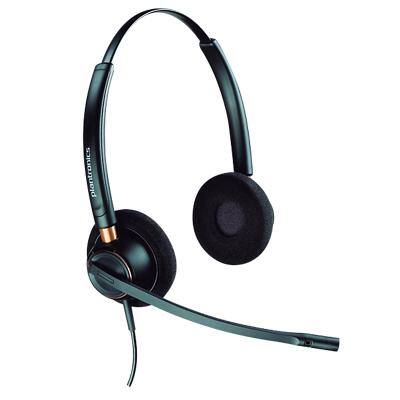 Plantronics EncorePro HW520 Bedrade headset met kabel Met noice-cancelling Over het hoofd Microfoon Zwart
