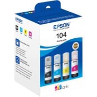 Cartouche jet d’encre Epson 104 D'origine C13T00P640 Noir, cyan, magenta, jaune Paquet de 4 unités