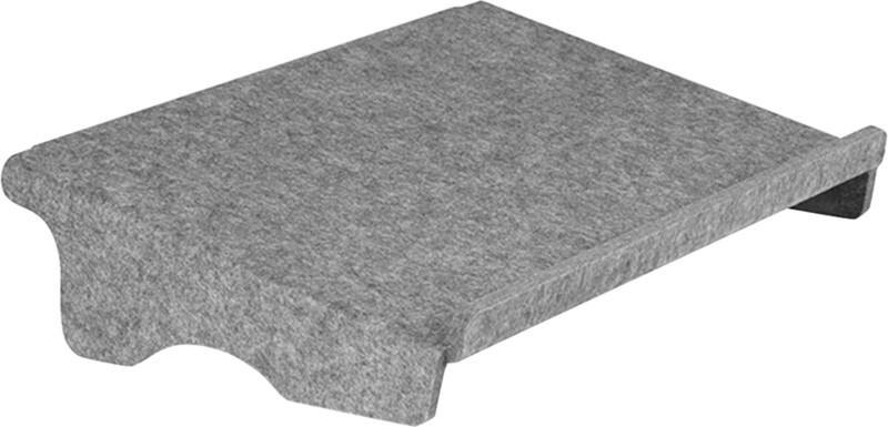 Porte-documents BakkerElkhuizen PET, feutre Gris clair 95 x 455 x 290 mm