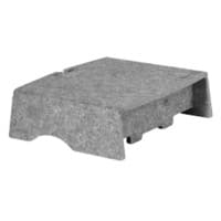 Support pour écran BakkerElkhuizen pour écrans 17" Réglable en hauteur PET, feutre Gris clair 90 x 375 x 250 mm