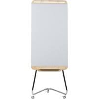 Tableau mobile ARCHYI. Douro Montage au sol Bois, chrome, verre Blanc