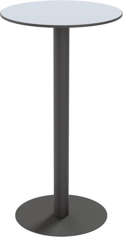 Table de cantine meet powered by PAPERFLOW Cross Rond TRCROS60H,02 Acier, Mélaminé 600 x 1100 mm