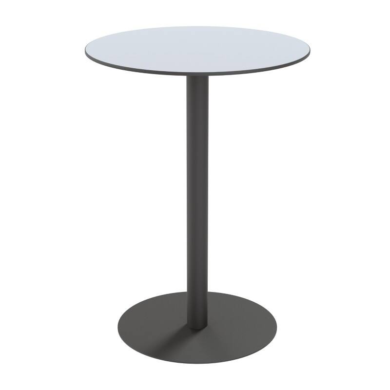 Table de cantine meet powered by PAPERFLOW Cross Rond TRCROS80H,02 Acier, Mélaminé 800 x 1100 mm