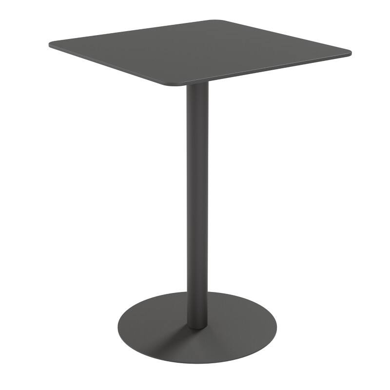 Table de cantine meet powered by PAPERFLOW Cross Carré TRCROS8080H,01 Acier, Mélaminé 800 x 1100 mm