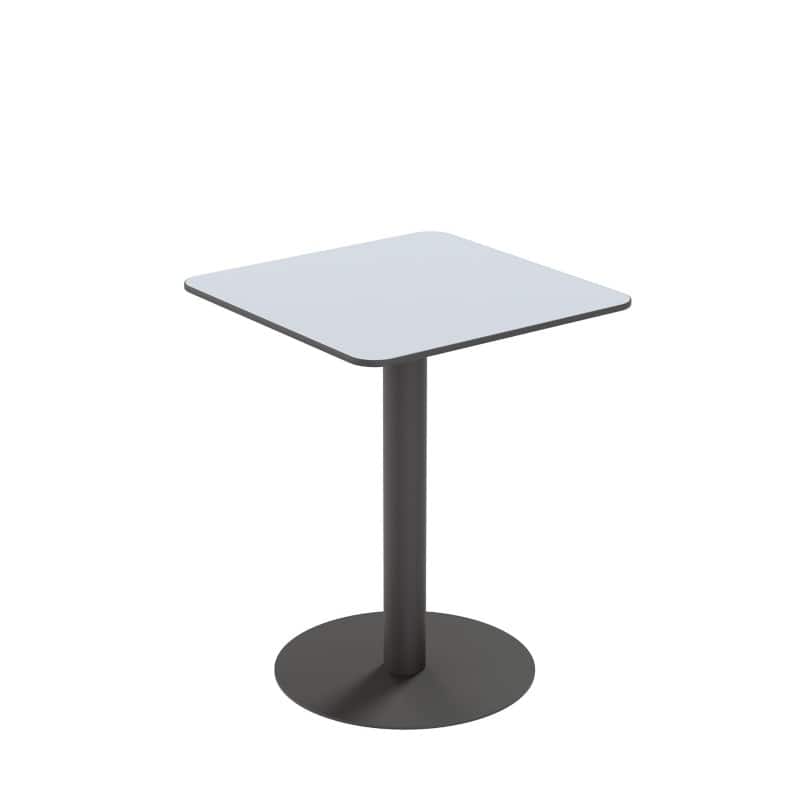 Table de cantine meet powered by PAPERFLOW Cross Carré TRCROS6060M,02 Acier, Mélaminé 600 x 750 mm