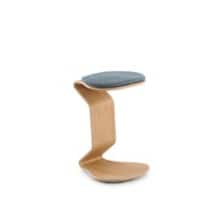 Tabouret Mayer Sitzmöbel Nest Nature MyERCOLINO Hêtre Tissu Bleu clair