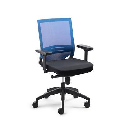 Chaise de bureau Mayer Sitzmöbel myOPTIMAX Tissu Plastique Piètement étoile Bleu Noir