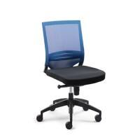 Chaise de bureau Mayer Sitzmöbel myOPTIMAX Tissu bleu Plastique Piètement étoile Bleu Noir