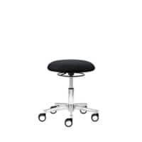 Tabouret pivotant fonctionnel Mayer Sitzmöbel myXPERT Noir Tissu Base en étoile en métal Disque d’assise