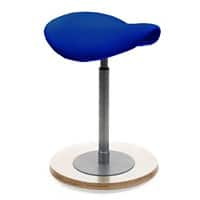 Tabouret pendulaire Mayer Sitzmöbel myERGOSIT Tissu Socle en bois Bleu Hauteur d’assise 55 - 81 cm