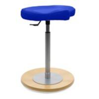 Tabouret pendulaire Mayer Sitzmöbel myERGOSIT Tissu Socle en bois Bleu Hauteur d’assise 54 - 79 cm