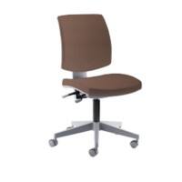 Chaise de bureau Mayer Sitzmöbel myFLEXO Tissu Plastique Piètement étoile Brun