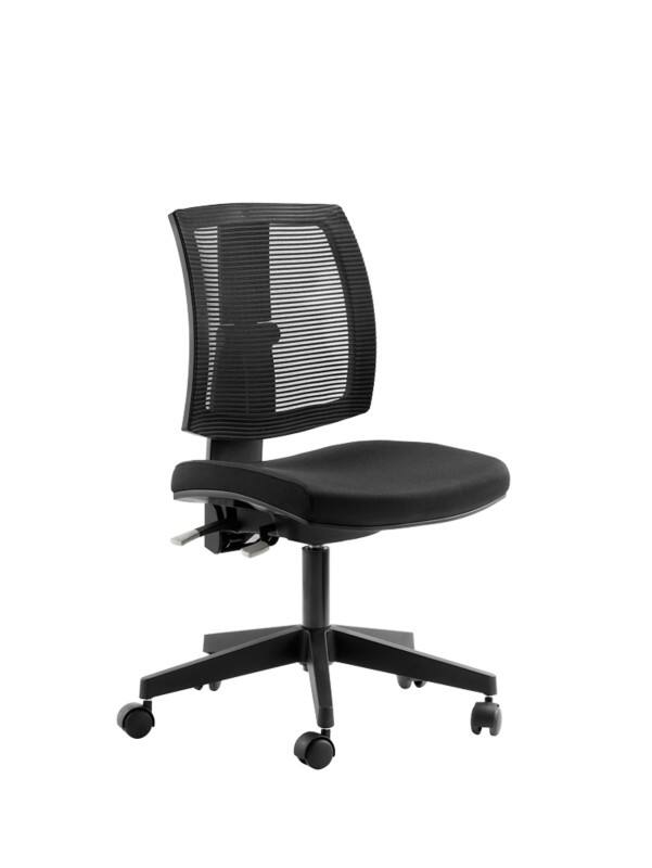 mayer sitzmöbel Draaistoel Permanent Contact Stof Optionele armleuning Zwart 120 MyLADYLIKE