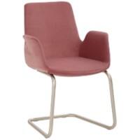 Siège à accoudoirs Mayer Sitzmöbel myHELIOS Rose en tissu Cantilever