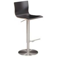 Tabouret de bar Mayer Sitzmöbel myHENRI Bois, chrome Base en colonne Anthracite