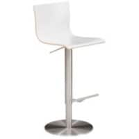 Tabouret de bar Mayer Sitzmöbel myHENRI Bois Base en colonne Blanc