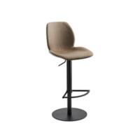 Tabouret de bar Mayer Sitzmöbel myMARCO Tissu Base en colonne Brun