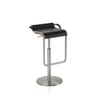 Tabouret de bar Mayer Sitzmöbel myOPUS Cuir artificiel Base en colonne Noir