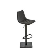 Tabouret de bar Mayer Sitzmöbel myTOBY Similicuir Base en colonne Noir