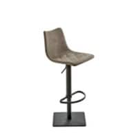 Tabouret de bar Mayer Sitzmöbel myTOBY Cuir artificiel Base en colonne Brun Noir