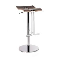 Tabouret de bar Mayer Sitzmöbel myWAVE Cuir artificiel Base en colonne Mocca