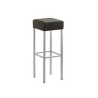 Tabouret de bar Mayer Sitzmöbel myCUBUS Cuir artificiel 4 pieds en métal Brun