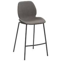 Tabouret de bar Mayer Sitzmöbel MySolo Tissu 4 pieds en métal Anthracite chiné