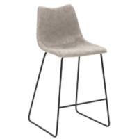 Tabouret de bar Mayer Sitzmöbel MySolo Cuir artificiel Gris clair