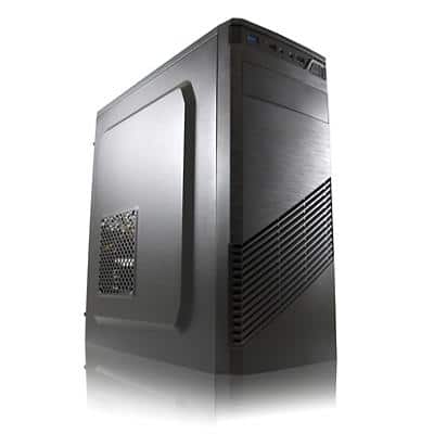 Unité centrale PC Joy-IT Desktop 2Intel Core i3-9100 8 Go GDDR4 256 Go SSD Sans système d’exploitation GT 1030 2 Go Noir