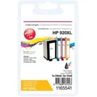 Cartouche jet d'encre Office Depot Compatible HP 920XL Noir, Cyan, Magenta, Jaune C2N92AE 4 Unités