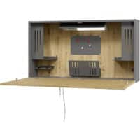 Bureau droit Hacmerbacher Montage mural Express Chêne 120 x 26 x 65 cm