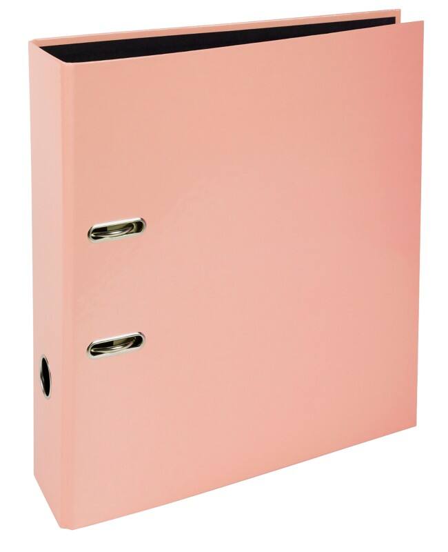 Exacompta Aquarel Prem Touch Breed Classeur A4 80 mm Koraal 2 Ringen 53567E Karton Staand 10 Stuks