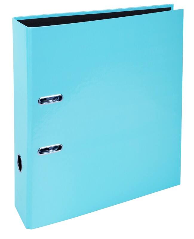 Exacompta Aquarel Prem Touch Breed Classeur A4 80 mm Pastelblauw 2 Ringen 53564E Karton Staand 10 Stuks