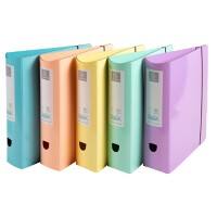 Classeur à levier Exacompta A4 8,0 cm Assortiment 2 anneaux 53760E Carton Portrait 6 Unités