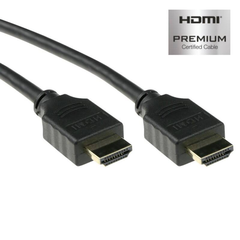 Câble HDMI ACT Haute vitesse HDMI-A mâle vers HDMI-A mâle 0.5 m